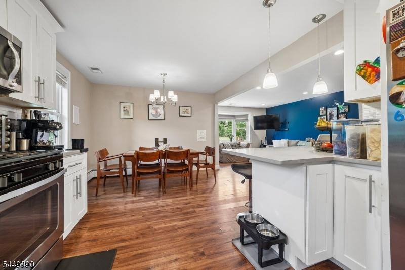 Kitchen to dining area