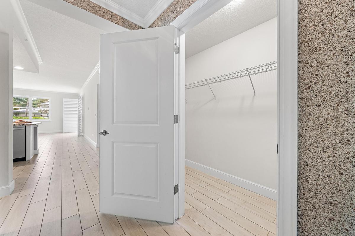 Extra large closet at entry