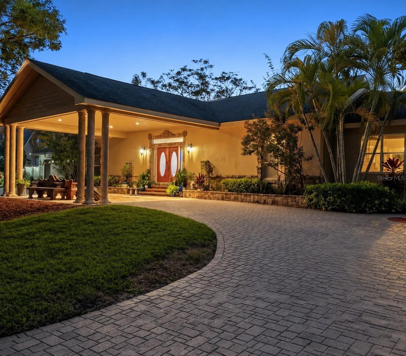 Front Exterior at Twilight