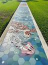 Sunset Park Mosaic sidewalk