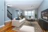Virtually staged living room