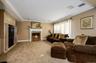Spacious Entertainment Room with Fireplace