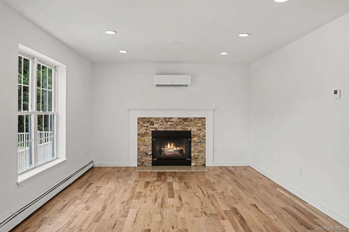 with fireplace