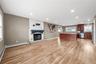 Open Concept Living Room and Kitchen Area with Center island and Breakfast Nook