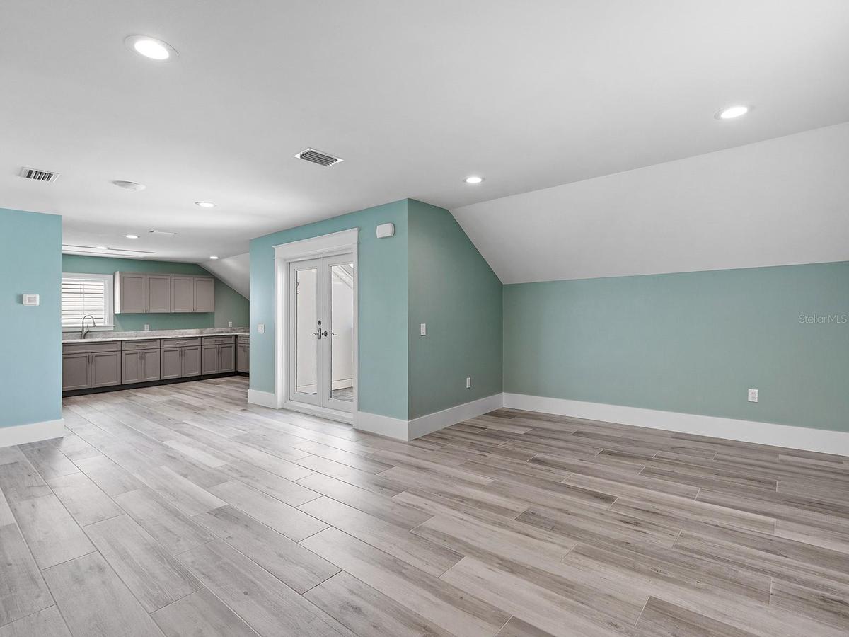 Nearly 800 square foot in-law suite above the garage