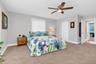The primary suite is expansive and very relaxing.