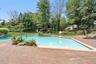 Salt water pool with waterfall