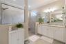 Oversized Shower, Dual Sinks, Private water closet and Large Walk-in Closet