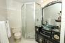 Secondary Bath with shower & custom vanity.