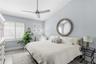 The primary bedroom is a true retreat.