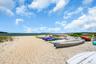 Kayak storage on private beach