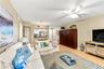 Living room with TV area and Murphy bed