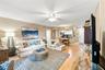 Living room with coastal decor