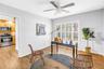 Downstairs 3rd Bedroom is often used as an office, but features a 3rd Full Bath for visitors, overnight guests or accessible residents