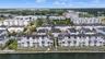 Aerial view of the waterfront community.