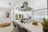 Open kitchen, dining, living concept