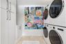 Laundry room with sink, dual washer/dryer space