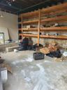 Basement featuring a garage