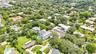 Aerial view of the neighborhood and greenery