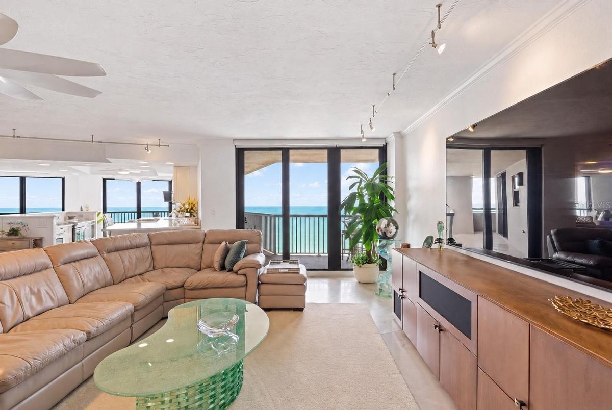 Custom cabinetry and carefully selected furnishings invite everyone to gather.