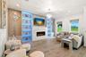New Electric Fireplace With Quartz Surround and RGB Lighting