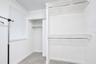 Generous walk-in closet provides excellent storage