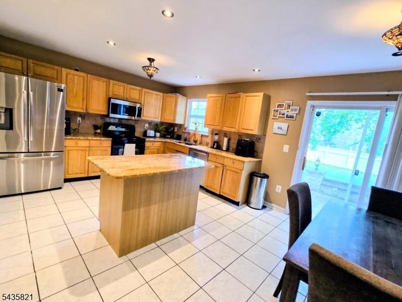 kitchen and dining area