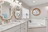 Primary bathroom with tub