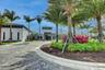 Modern architectural building with a paver driveway