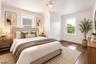 Virtually staged bedroom