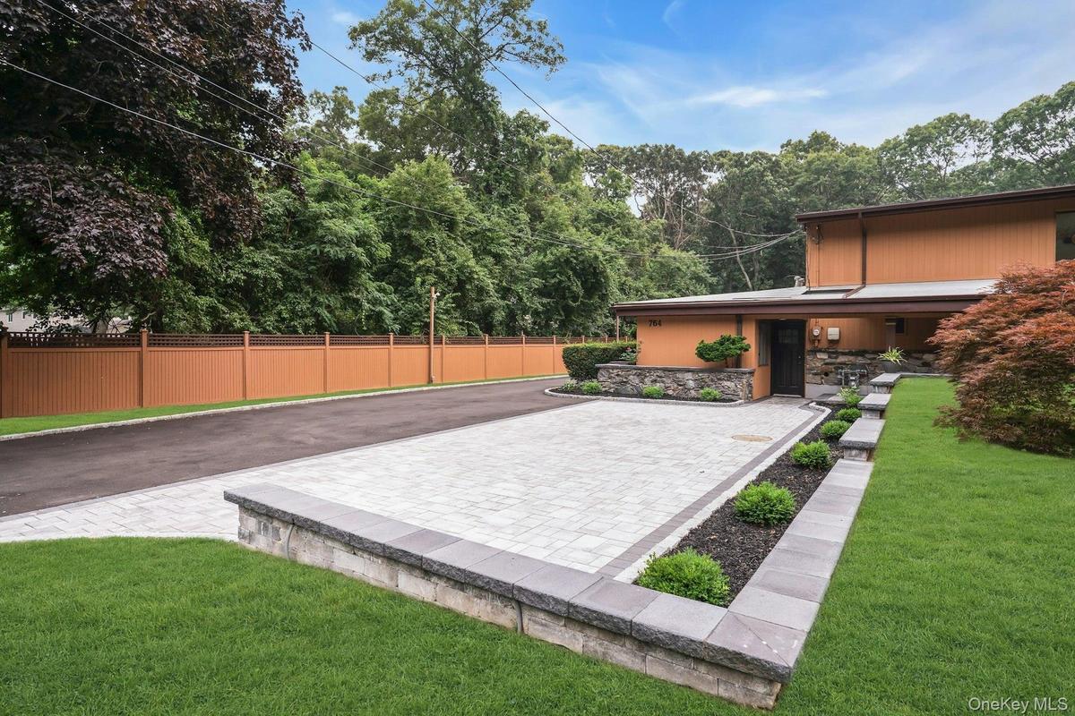 Updated landscaping and brickwork.