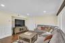 Wainscoting and uplighting.