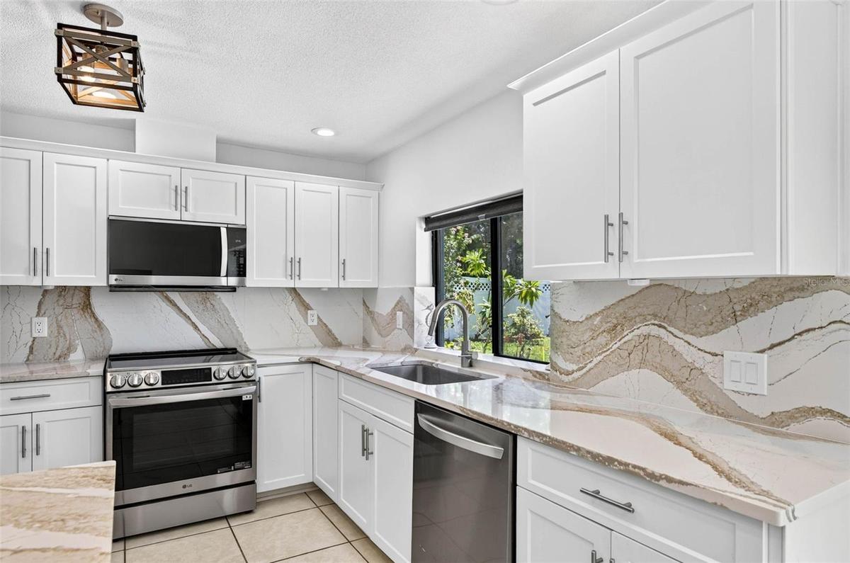 Luxury Counters and Backsplash