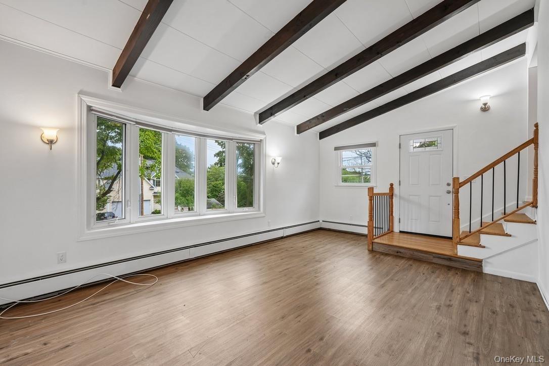 Family room with big window for natural light