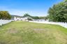 Flat, grassy backyard