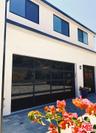 3 car private glass door garag