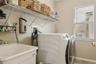 Dedicated laundry room.