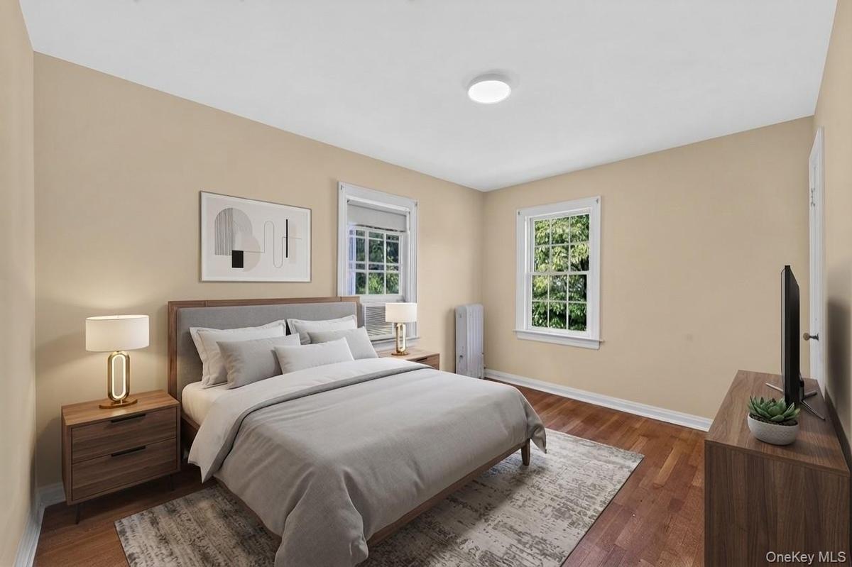 Virtually staged bedroom