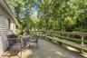 Back deck off dining area.