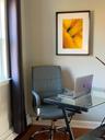 Bonus room connected to primary room can be used as an office space for remote working.