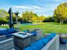 Spacious deck with different sitting options