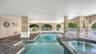 Daytime picture of heated pool and spa