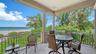 Outdoor dining on the screen porch