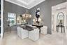 Formal Dining Room with accent wall