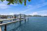 Extended dock allows for your boat plus some friends.