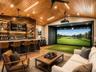 Virtally Staged Stable Convcersion to Golf Simulator