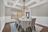 View of Dining Room off of Entrance Foyer