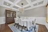 Spacious Dining Room off Foyer and Kitchen.