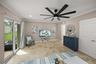 Primary bedroom with view of gulf