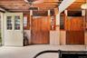 First floor of barn with original stall doors and access to pool